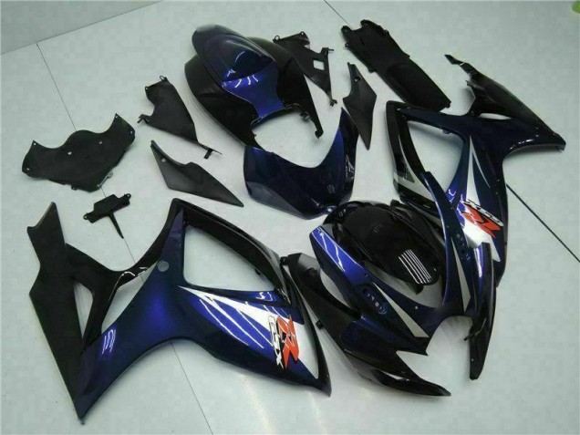 2006-2007 Noir Bleu GSXR 600/750 Carénage Moto