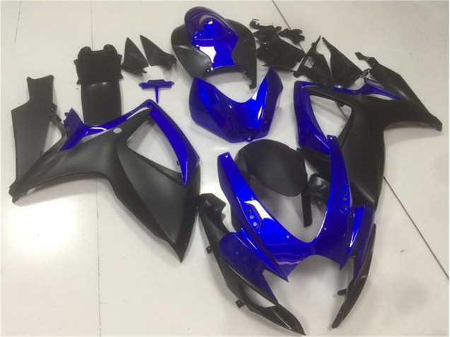 2006-2007 Noir Bleu GSXR 600/750 Carénages Moto