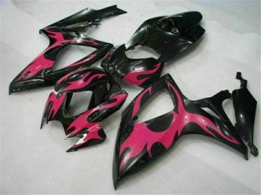 2006-2007 Noir GSXR 600/750 Carrosserie Moto