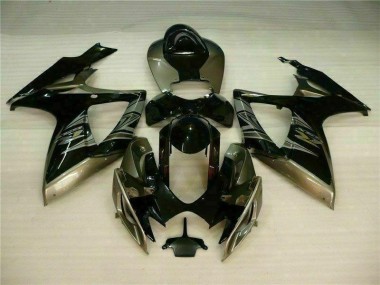 2006-2007 Noir Gris GSXR 600/750 Carénage Moto