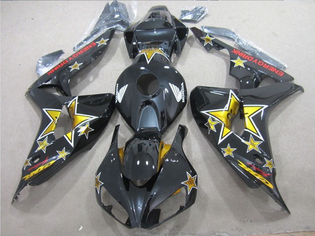 2006-2007 Noir Jaune Énergie DRINK CBR1000RR Carénage Moto