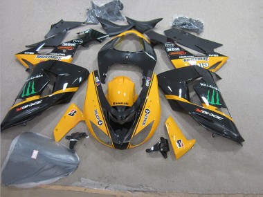 2006-2007 Noir Jaune Touch4 Monster ZX10R Carénage Moto