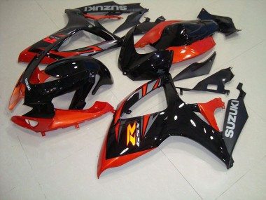 2006-2007 Noir Rouge GSXR 750 Carénage Moto