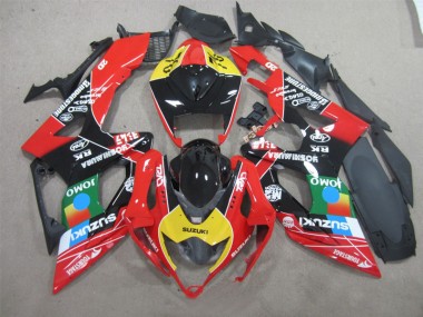 2006-2007 Noir Rouge Jaune Jomo GSXR 600 Carénage Moto