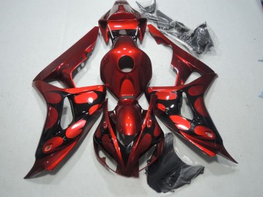 2006-2007 Rouge Noir CBR1000RR Carénage Moto