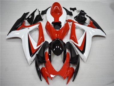 2006-2007 Rouge Noir GSXR 600/750 Carénages Moto