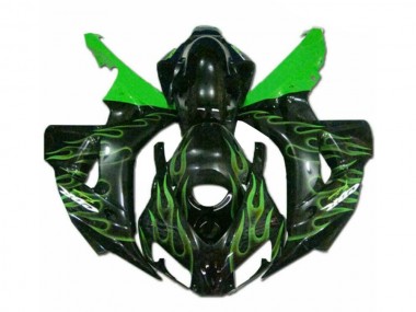 2006-2007 Vert Flamme Noir CBR1000RR Carénage Moto