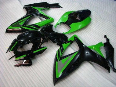 2006-2007 Vert Noir GSXR 600/750 Carénage Moto