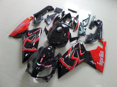 2006-2011 Noir et Rouge RS125 Carénages Moto