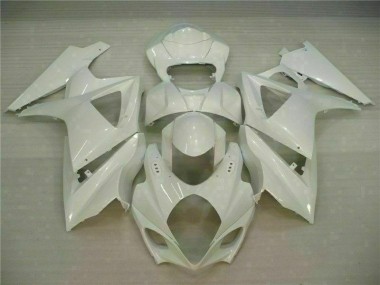 2007-2008 Blanc GSXR 1000 Carénage Moto