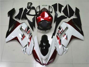 2007-2008 Blanc Noir Rouge ZX6R Carénage Moto
