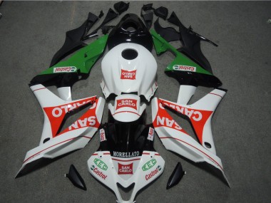2007-2008 Blanc Rouge MORELLATO San Carlo CBR600RR Carénage Moto