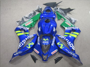 2007-2008 Bleu Blanc Movistar CBR600RR Carénage Moto