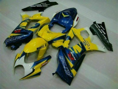 2007-2008 Jaune GSXR 1000 Carénages Moto