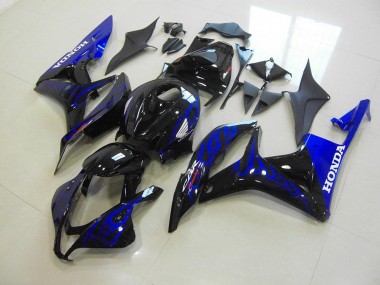 2007-2008 Noir Bleu Flamme CBR600RR Carénage Moto
