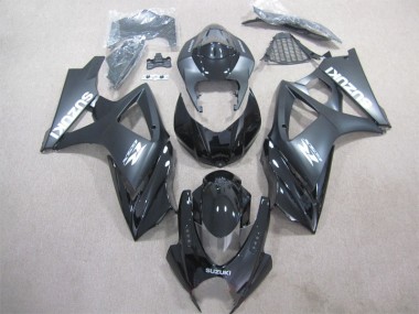 2007-2008 Noir GSXR 1000 Kit Carénages Motos