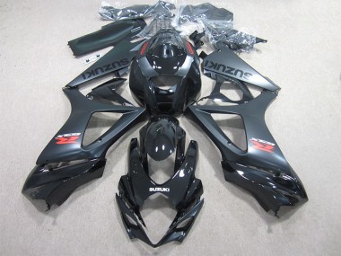2007-2008 Noir GSXR 1000 Kit Carénages Motos & Plastique