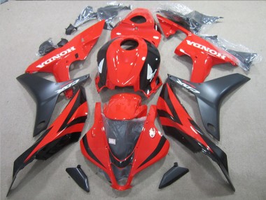 2007-2008 Noir Rouge CBR600RR Carénage Moto