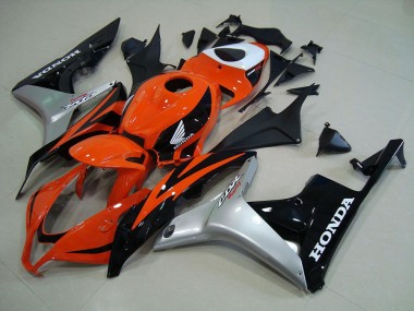 2007-2008 Orange Argent Noir CBR600RR Carénage Moto