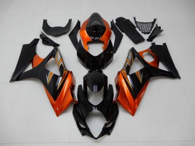 2007-2008 Orange Noir GSXR 1000 Carénage Moto