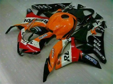 2007-2008 Orange Noir Repsol CBR600RR Carénages Moto
