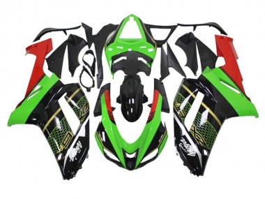 2007-2008 Vert Noir ZX6R Carénages Moto