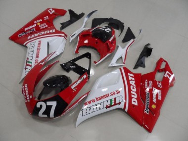 2007-2014 Bannière 27 Ducati 848 1098 1198 Carénage Moto
