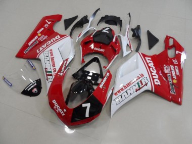 2007-2014 Bannière 7 Ducati 848 1098 1198 Carénage Moto