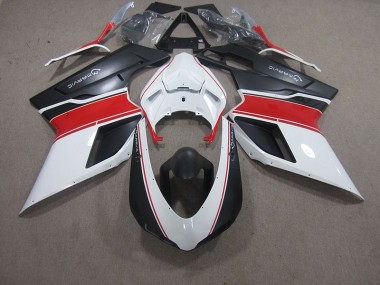 2007-2014 Blanc Rouge Noir Marvic Ducati 848 Carénage Moto