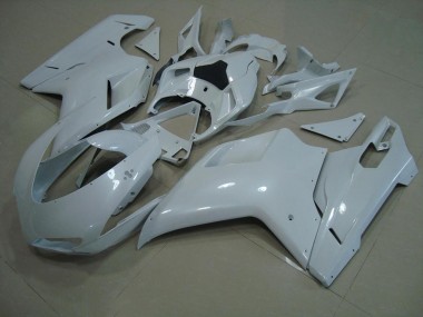 2007-2014 Brillant Blanc Ducati 848 1098 1198 Carénage Moto