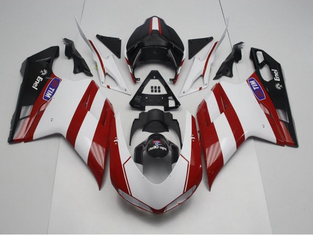2007-2014 Generali avec No Logo Ducati 848 1098 1198 Carénage Moto