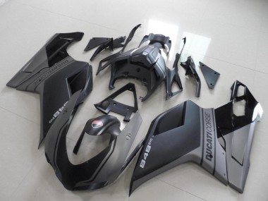 2007-2014 Noir Ducati 848 1098 1198 Carénage Moto