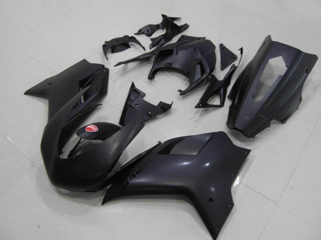 2007-2014 Noir Mat Courses Verision Ducati 848 1098 1198 Carénage Moto