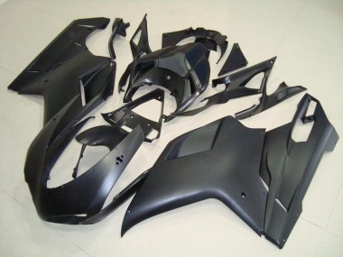 2007-2014 Noir Mat No Décalque Ducati 848 1098 1198 Carénage Moto