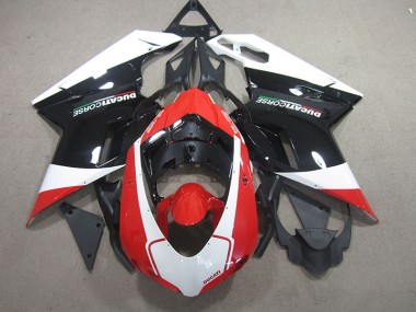 2007-2014 Noir Rouge Blanc Ducati 848 Carénage Moto