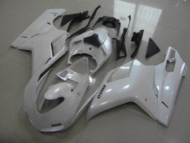 2007-2014 Pear Blanc Noir Décalque Ducati 848 1098 1198 Carénage Moto