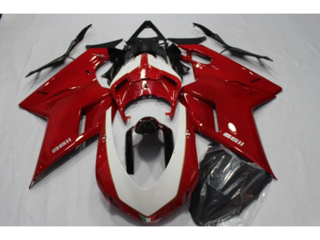 2007-2014 Rouge Ducati 1198 Carénage Moto