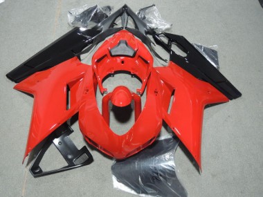 2007-2014 Rouge Noir Ducati 1098 Carénage Moto