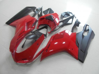 2007-2014 Rouge Noir Ducati 848 1098 1198 Carénage Moto