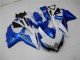 2008-2010 Blanc Bleu GSXR 600/750 Carénages Moto