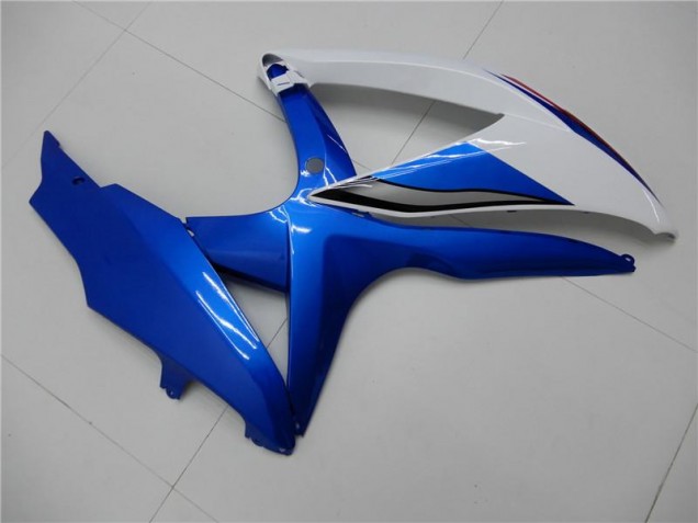 2008-2010 Blanc Bleu GSXR 600/750 Carénages Moto