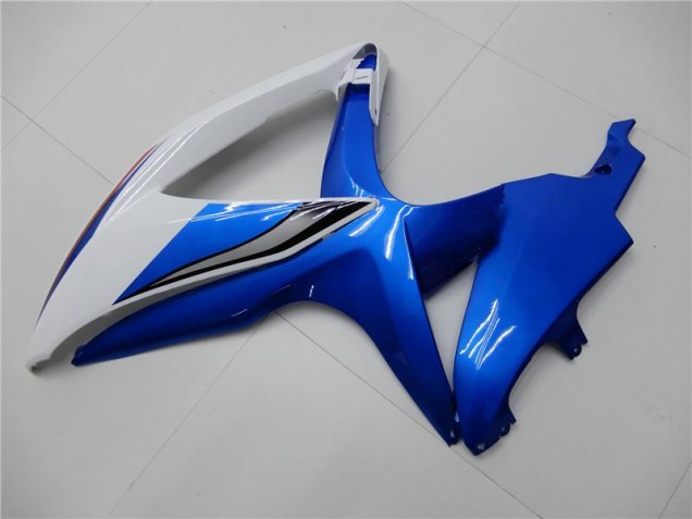 2008-2010 Blanc Bleu GSXR 600/750 Carénages Moto