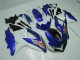 2008-2010 Bleu Blanc GSXR 600/750 Kit Carénages Motos