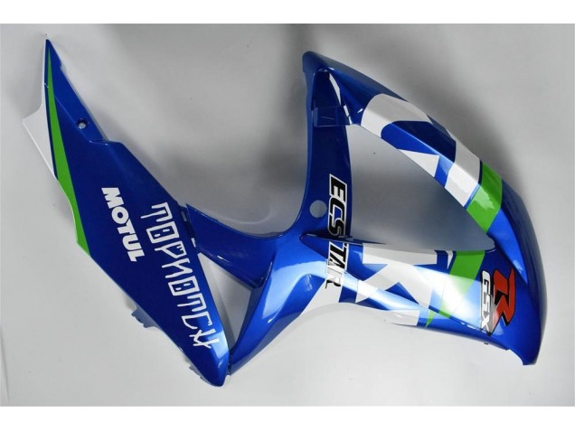 2008-2010 Bleu Blanc Vert GSXR 600/750 Carénage Moto