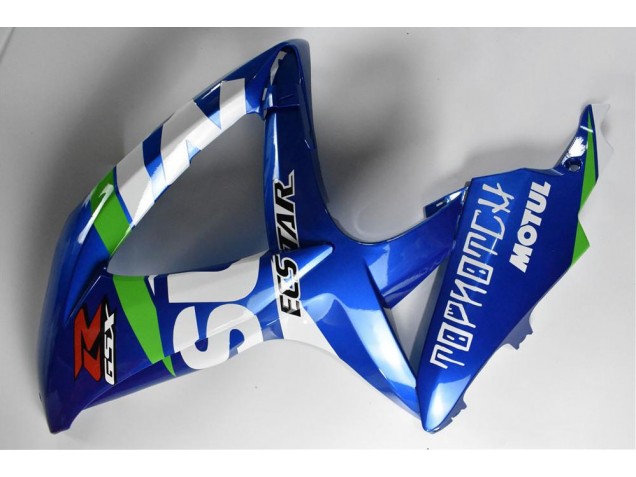 2008-2010 Bleu Blanc Vert GSXR 600/750 Carénage Moto