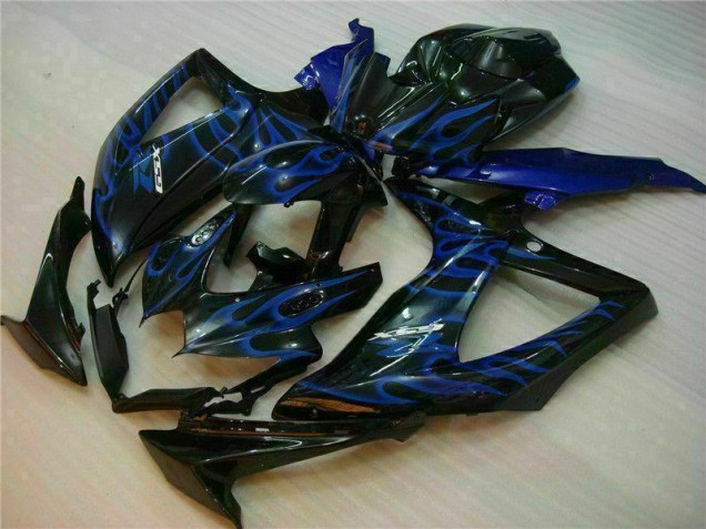 2008-2010 Bleu Noir GSXR 600/750 Carénages Moto