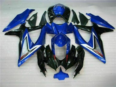 2008-2010 Bleu Noir GSXR 600/750 Carrosserie Moto
