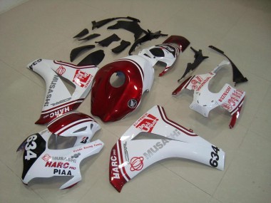 2008-2011 Blanc Rouge HARC Pro PIAA 634 CBR1000RR Carénage Moto
