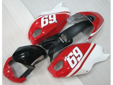2008-2012 Noir Rouge Blanc 69 Ducati Monster 696 Carénage Moto