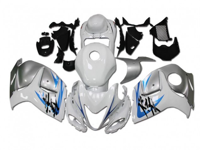 2008-2019 Blanc Bleu GSXR 1300 Hayabusa Carénage Moto